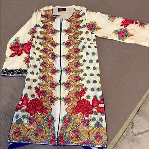 Elegant Floral Long Sleeve Dress